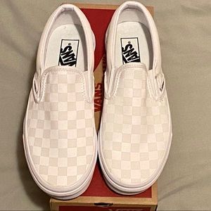 checker board slip on vans
